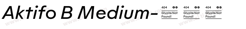Aktifo B Medium字体转换
